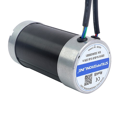 48V 3000RPM 0.6Nm 188W 5.40A Φ57x113.5mm Brushless DC Motor - 57BYA114-48-01 | StepperOnline CA