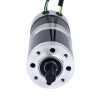 24V 101W Round Geared Brushless DC Motor 20.00Nm(2832.23oz.in) 100:1 Round Planetary Gearbox - 57BYA74-24-01-PG100 | StepperOnline CA