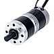 24V 101W Round Geared Brushless DC Motor 6.90Nm(977.12oz.in) 27:1 Round Planetary Gearbox - 57BYA74-24-01-PG27 | StepperOnline CA
