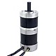 24V 101W Round Geared Brushless DC Motor 6.90Nm(977.12oz.in) 27:1 Round Planetary Gearbox - 57BYA74-24-01-PG27 | StepperOnline CA