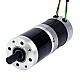 24V 101W Round Geared Brushless DC Motor 11.42Nm(1617.20oz.in) 51:1 Round Planetary Gearbox - 57BYA74-24-01-PG51 | StepperOnline CA
