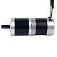 24V 101W Round Geared Brushless DC Motor 11.42Nm(1617.20oz.in) 51:1 Round Planetary Gearbox - 57BYA74-24-01-PG51 | StepperOnline CA
