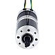 24V 101W Round Geared Brushless DC Motor 11.42Nm(1617.20oz.in) 51:1 Round Planetary Gearbox - 57BYA74-24-01-PG51 | StepperOnline CA