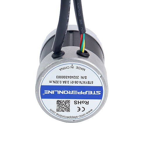 36V 3000RPM 0.32Nm 101W 3.80A Φ57x73.5mm Brushless DC Motor - 57BYA74-36-01 | StepperOnline CA