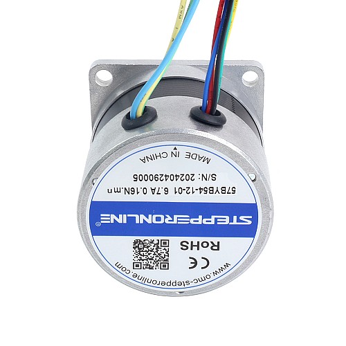 12V 3000RPM 0.16Nm 50W 6.70A 57x57x53.5mm Brushless DC Motor - 57BYB54-12-01 | StepperOnline CA 12V 3000RPM 0.16Nm 50W 6.70A 57x57x53.5mm Brushless DC Motor - 57BYB54-12-01 | StepperOnline CA