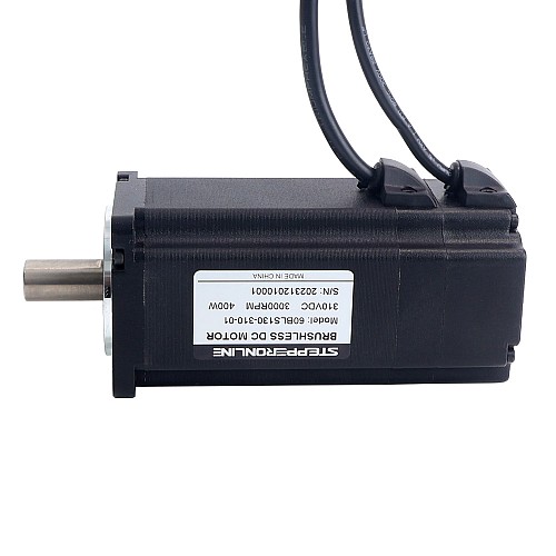 310V 3000RPM 1.27Nm 400W 1.8A Square 60x60x131mm Brushless DC Motor - 60BLS130-310-01 | StepperOnline CA