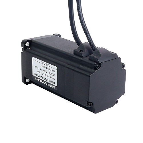 310V 3000RPM 1.27Nm 400W 1.8A Square 60x60x131mm Brushless DC Motor - 60BLS130-310-01 | StepperOnline CA