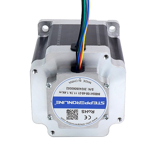 48V 3000RPM 1.4Nm 440W 11.70A 86x86x108mm Brushless DC Motor - 86BSA108-48-01 | StepperOnline CA 48V 3000RPM 1.4Nm 440W 11.70A 86x86x108mm Brushless DC Motor - 86BSA108-48-01 | StepperOnline CA