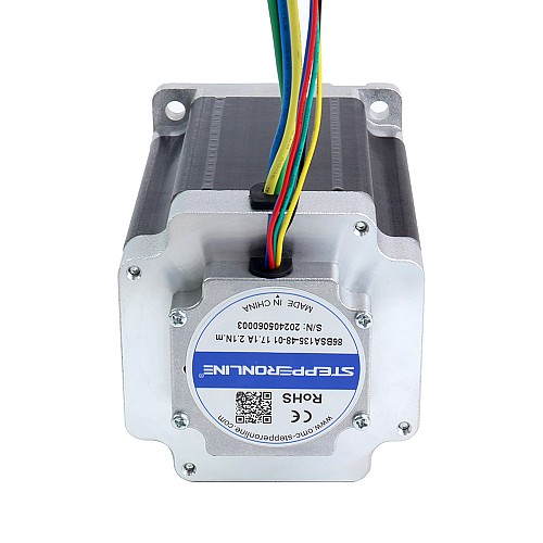 48V 3000RPM 2.1Nm 660W 17.10A 86x86x135mm Brushless DC Motor - 86BSA135-48-01 | StepperOnline CA 48V 3000RPM 2.1Nm 660W 17.10A 86x86x135mm Brushless DC Motor - 86BSA135-48-01 | StepperOnline CA