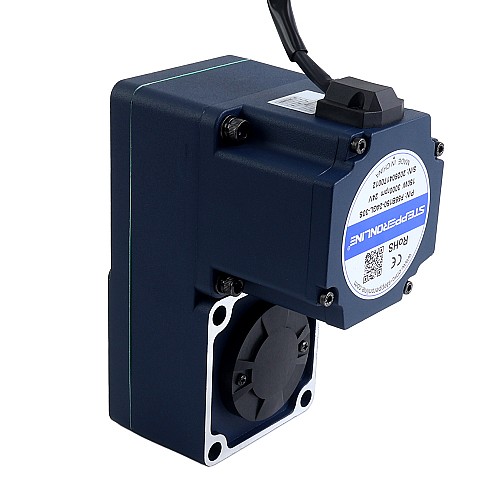 24V 150W 20RPM 50.00Nm(7080.58oz.in) 150:1 Geared Brushless DC Motor w/ Parallel Hollow Shaft Gearbox - F55B150-24GL-30S/5GL150RC | StepperOnline CA