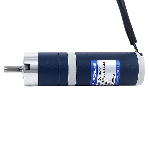 24V 30W 59RPM Geared Brushless DC Motor 3.50Nm(495.64oz.in) 50.9:1 Planetary Gearbox - M42B30-24P-30S/G42-50.9S1 | StepperOnline CA