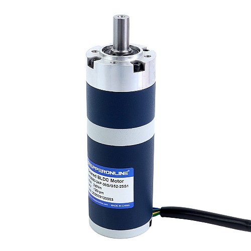 24V 60W 120RPM Geared Brushless DC Motor 3.80Nm(538.12oz.in) 25:1 Planetary Gearbox - M52B60-24P-30S/G52-25S1 | StepperOnline CA 24V 60W 120RPM Geared Brushless DC Motor 3.80Nm(538.12oz.in) 25:1 Planetary Gearbox - M52B60-24P-30S/G52-25S1 | StepperOnline CA