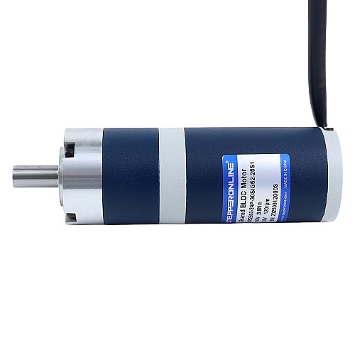 24V 60W 120RPM Geared Brushless DC Motor 3.80Nm(538.12oz.in) 25:1 Planetary Gearbox - M52B60-24P-30S/G52-25S1 | StepperOnline CA 24V 60W 120RPM Geared Brushless DC Motor 3.80Nm(538.12oz.in) 25:1 Planetary Gearbox - M52B60-24P-30S/G52-25S1 | StepperOnline CA