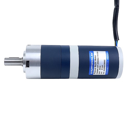 24V 90W 20.7RPM Geared Brushless DC Motor 30.00Nm(4248.35oz.in) 144.5:1 Planetary Gearbox - M62B90-24P-30S/G62-144.5S1 | StepperOnline CA