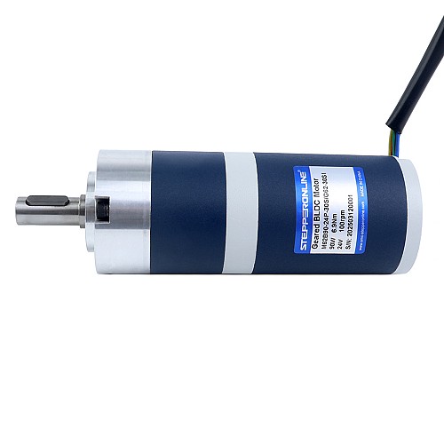 24V 90W 100RPM Geared Brushless DC Motor 6.90Nm(977.12oz.in) 30:1 Planetary Gearbox - M62B90-24P-30S/G62-30S1 | StepperOnline CA