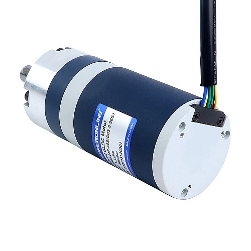 24V 90W 560RPM Geared Brushless DC Motor 1.38Nm(195.42oz.in) 5.36:1 Planetary Gearbox - M62B90-24P-30S/G62-5.36S1 | StepperOnline CA