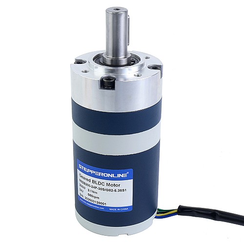 24V 200W 560RPM Geared Brushless DC Motor 3.10Nm(439.00oz.in) 5.36:1 Planetary Gearbox - M82B200-24P-30S/G82-5.36S1 | StepperOnline CA 24V 200W 560RPM Geared Brushless DC Motor 3.10Nm(439.00oz.in) 5.36:1 Planetary Gearbox - M82B200-24P-30S/G82-5.36S1 | StepperOnline CA