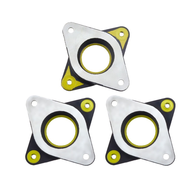 3PCS NEMA 17 Stepper Steel and Rubber Vibration Dampers with 4 M3 Screws - 3-ST-D1 | StepperOnline CA