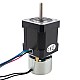 Nema 17 Stepper 0.44Nm(62.32oz.in) w/ Brake Friction Torque 0.25Nm(35.4oz.in) - 17HM19-1684D-B025 | StepperOnline CA