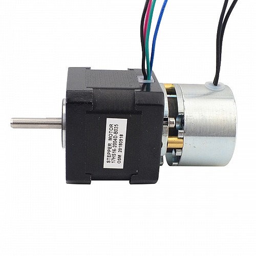 Nema 17 Stepper 0.45Nm(64oz.in) w/ Brake Friction Torque 0.25Nm(35.4oz.in) - 17HS16-2004D-B025 | StepperOnline CA
