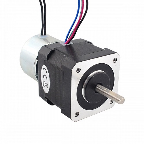 Nema 17 Stepper 0.45Nm(64oz.in) w/ Brake Friction Torque 0.25Nm(35.4oz.in) - 17HS16-2004D-B025 | StepperOnline CA