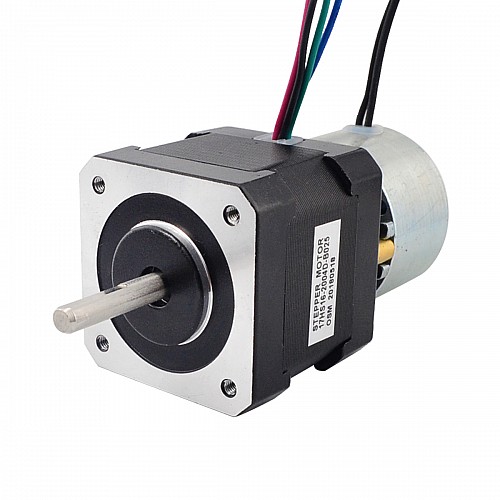 Nema 17 Stepper 0.45Nm(64oz.in) w/ Brake Friction Torque 0.25Nm(35.4oz.in) - 17HS16-2004D-B025 | StepperOnline CA