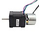 Nema 17 Stepper 0.59Nm(84oz.in) w/ Brake Friction Torque 0.25Nm(35.4oz.in) - 17HS19-2004D-B025 | StepperOnline CA