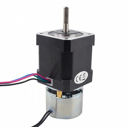 Nema 17 Stepper 0.59Nm(84oz.in) w/ Brake Friction Torque 0.25Nm(35.4oz.in) - 17HS19-2004D-B025 | StepperOnline CA