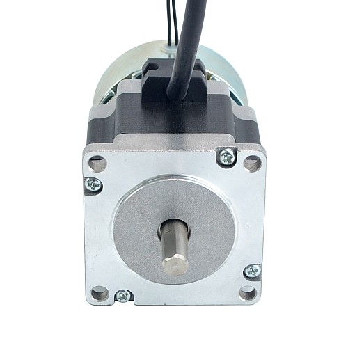 Nema 23 Stepper 0.9Nm(127.43oz.in) w/ Brake Friction Torque 2.0Nm(283oz.in) - 23HM20-0384D-B200 | StepperOnline CA