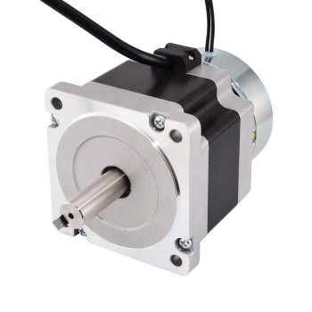 Nema 34 Stepper 3.4Nm(481.5oz.in) w/ Brake Friction Torque 4.0Nm(566oz.in)