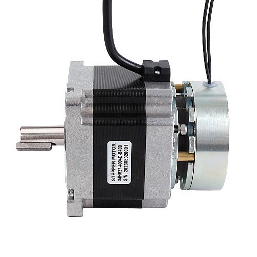Nema 34 Stepper 3.4Nm(481.5oz.in) w/ Brake Friction Torque 4.0Nm(566oz.in) - 34HS27-4004D-B400 | StepperOnline CA