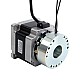 Nema 34 Stepper 3.4Nm(481.5oz.in) w/ Brake Friction Torque 4.0Nm(566oz.in) - 34HS27-4004D-B400 | StepperOnline CA