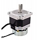 Nema 34 Stepper 3.4Nm(481.5oz.in) w/ Brake Friction Torque 4.0Nm(566oz.in) - 34HS27-4004D-B400 | StepperOnline CA