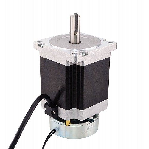 Nema 34 Stepper 7.0Nm(1001oz.in) w/ Brake Friction Torque 4.0Nm(566oz.in) - 34HS38-4204D-B400 | StepperOnline CA