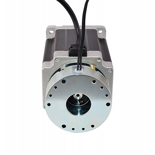 Nema 34 Stepper 8.5Nm(1204oz.in) w/ Brake Friction Torque 4.0Nm(566oz.in) - 34HS46-5004D-B400 | StepperOnline CA
