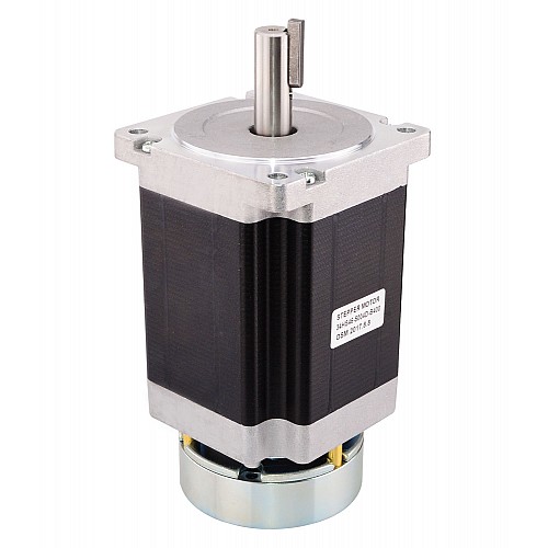 Nema 34 Stepper 8.5Nm(1204oz.in) w/ Brake Friction Torque 4.0Nm(566oz.in) - 34HS46-5004D-B400 | StepperOnline CA