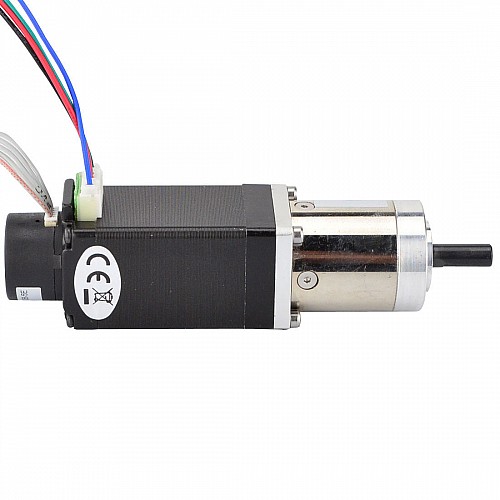 Nema 11 Closed-loop Geared Stepper L=51mm Gear Ratio 14:1 Encoder 300PPR - 11HS20-0674S-PG14-E300 | StepperOnline CA