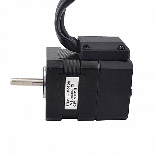 Nema 17 Closed Loop Stepper Motor 26Ncm(36.82oz.in) Encoder 1000PPR(4000CPR) - 17HS13-0404D-E1000 | StepperOnline CA