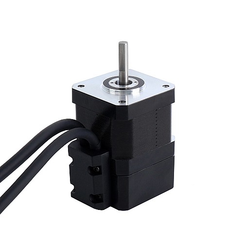 Nema 17 Closed Loop Stepper Motor 42Ncm(59.48oz.in) with Encoder 1000PPR(4000CPR) - 17HS15-1504D-E1K | StepperOnline CA