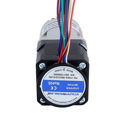 Nema 17 Stepper Motor with High Precision Gearbox Gear Ratio 10:1 & Magnetic Encoder 1000PPR(4000CPR) - 17HS15-1684D-EG10-AR4 | StepperOnline CA
