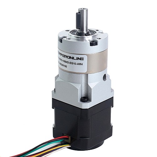 Nema 17 Stepper Motor with High Precision Gearbox Gear Ratio 10:1 & Magnetic Encoder 1000PPR(4000CPR) - 17HS15-1684D-EG10-AR4 | StepperOnline CA