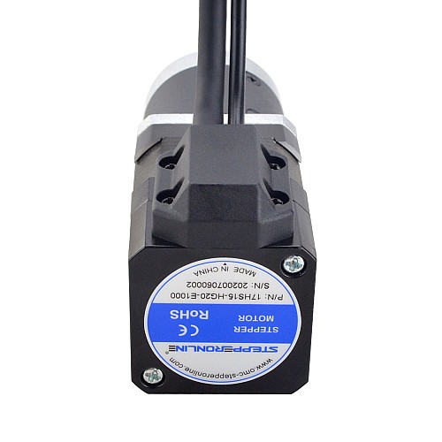 Nema 17 Closed Loop Stepper Motor L=39mm Gear Ratio 20:1 High Precision Planetary Gearbox - 17HS15-HG20-E1000 | StepperOnline CA Nema 17 Closed Loop Stepper Motor L=39mm Gear Ratio 20:1 High Precision Planetary Gearbox - 17HS15-HG20-E1000 | StepperOnline CA