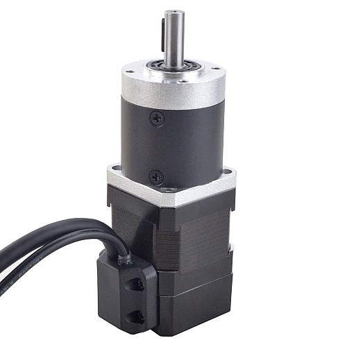 Nema 17 Closed Loop Stepper Motor L=39mm Gear Ratio 20:1 High Precision Planetary Gearbox - 17HS15-HG20-E1000 | StepperOnline CA Nema 17 Closed Loop Stepper Motor L=39mm Gear Ratio 20:1 High Precision Planetary Gearbox - 17HS15-HG20-E1000 | StepperOnline CA
