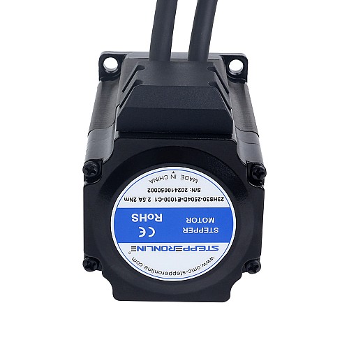S Series Nema 23 Closed Loop Stepper Motor 2.0Nm(283.22oz.in) 3-Channel Encoder 1000PPR(4000CPR) - 23HS30-2504D-E1000-C1 | StepperOnline CA