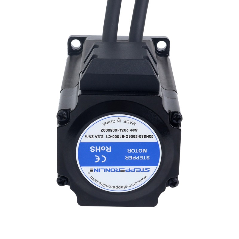 S Series Nema 23 Closed Loop Stepper Motor 2.0Nm(283.22oz.in) 3-Channel Encoder 1000PPR(4000CPR) - 23HS30-2504D-E1000-C1 | StepperOnline CA