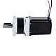 Nema 23 Stepper Motor L=76.5mm Gear Ratio 5:1 MG Series Planetary Gearbox - 23HS30-2904S-MG5 | StepperOnline CA