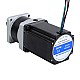 Nema 23 Stepper Motor L=76.5mm Gear Ratio 5:1 MG Series Planetary Gearbox - 23HS30-2904S-MG5 | StepperOnline CA