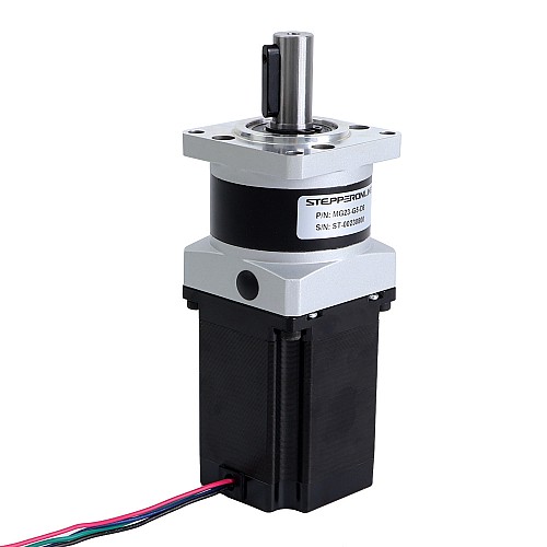 Nema 23 Stepper Motor L=76.5mm Gear Ratio 5:1 MG Series Planetary Gearbox - 23HS30-2904S-MG5 | StepperOnline CA