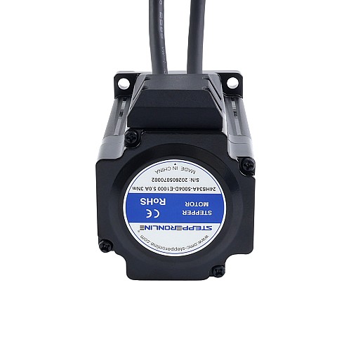 S Series Standard Nema 24 Closed Loop Stepper Motor 3.0Nm(424.83oz.in) Encoder 1000PPR(4000CPR) - 24HS34A-5004D-E1000 | StepperOnline CA