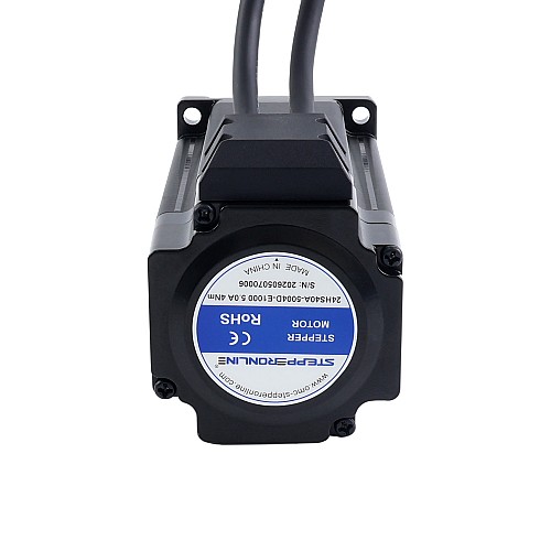 S Series Standard Nema 24 Closed Loop Stepper Motor 4.0Nm(566.45oz.in) Encoder 1000PPR(4000CPR) - 24HS40A-5004D-E1000 | StepperOnline CA